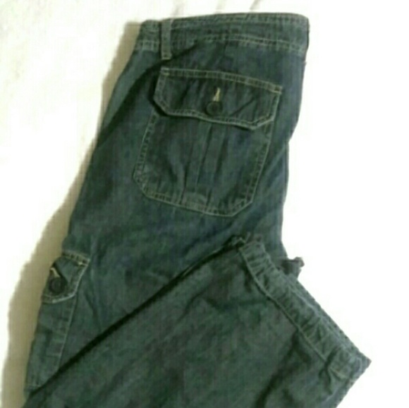 b.u.m. equipment Denim - b.u.m. equipment, Sz.14, cropped, cargo jeans b.u.m. equipment Denim - b.u.m. equipment, Sz.14, cropped, cargo jeans